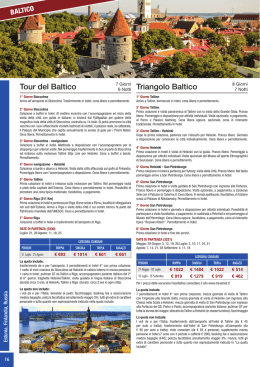 Tour del Baltico Triangolo Baltico