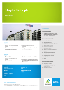 Lloyds Bank plc - Bilfinger HSG Facility Management AG Schweiz