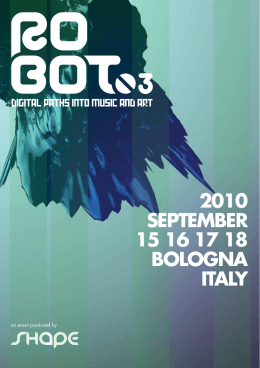 2010 SEPTEMBER 15 16 17 18 BOLOGNA ITALY