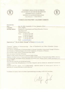 UNIVERSITA DEGLI STUDI DI FIRENZE DIPARTIMENTO