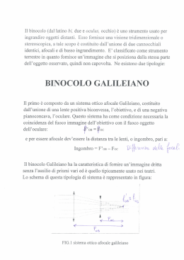 Il binocolo (dal latino bi, due e oculus, occhio) &egrave; uno strumento
