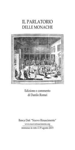 IL PARLATORIO - Nuovo Rinascimento