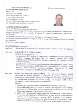 CV - Sogin S.p.A.