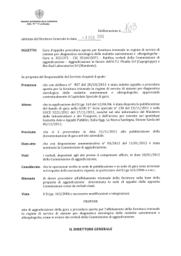 OGGETTO: - Asl Carbonia