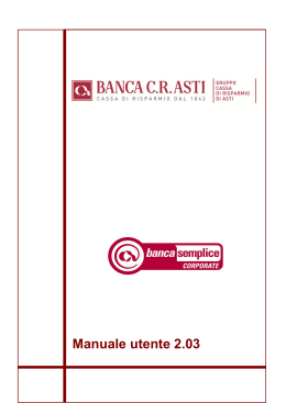 Manuale Utente versione 2.03