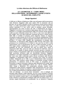 La lotta vittoriosa alle Officine di Bellinzona LE LOCOMOTIVE
