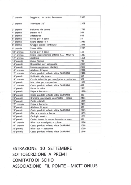 Sottoscrizione a premi