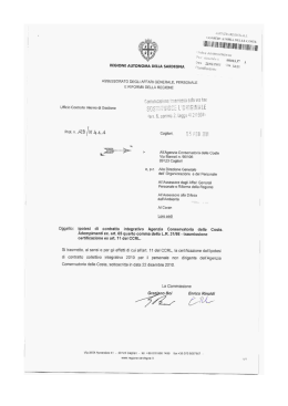 Contratto collettivo integrativo 2009-2010
