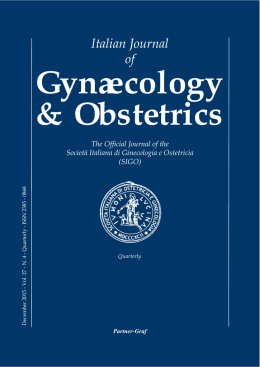 Vol. 27 - N. 4 - Italian Journal of Gynaecology and Obstetrics
