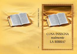 Cosa insegna realmente la Bibbia?
