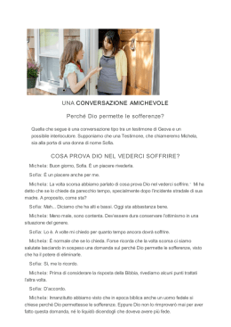 COSA PROVA DIO NEL VEDERCI SOFFRIRE?