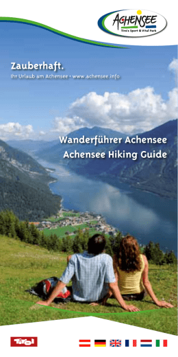 Wanderf&uuml;hrer Achensee Achensee Hiking Guide
