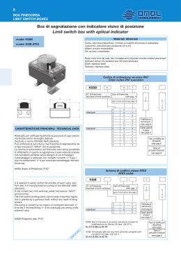 Box di segnalazione con indicatore visivo di posizione Limit switch