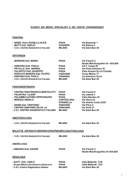 Scarica l`elenco medici convezionati (aggiornato al 16.04.2014)