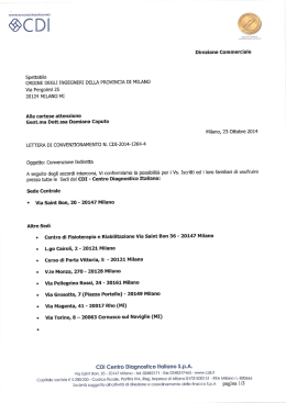 Convenzione - Ordine degli Ingegneri della Provincia di Milano