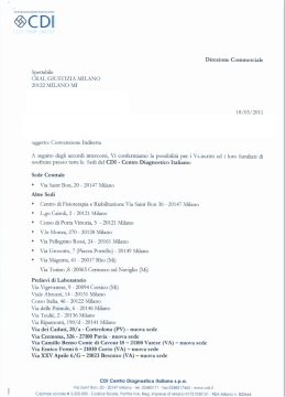 &reg;CDI - CRAL Giustizia Milano