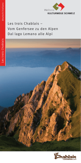 Les trois Chablais - Kulturwege Schweiz