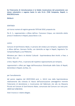 Se l`intervento di ristrutturazione &egrave; la fedele