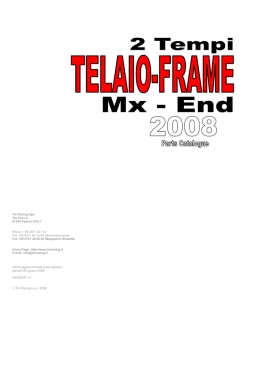 Telaio (Frame) &ndash; 2T MX-END v1.0