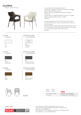 Scarica la SCHEDA TECNICA