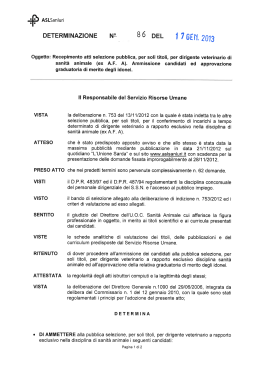 determinazione n.86 del 17.01.2013
