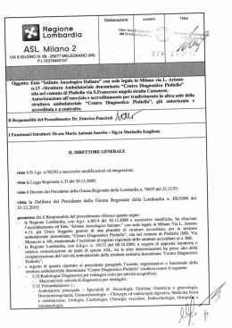 &ldquo;Istituto Auxologico Italiano&rdquo; con sede legale in