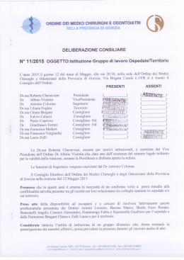 deliberazione 11.2015 - Ordine dei medici