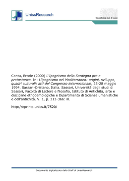 L`ipogeismo nel Mediterraneo - UnissResearch