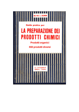 La preparazione dei prodotti chimici