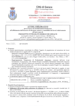 Scarica l`Avviso - Ordine degli Architetti, Pianificatori, Paesaggisti e