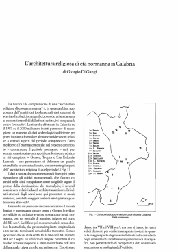 L`architettura religiosa di età normanna in Calabria