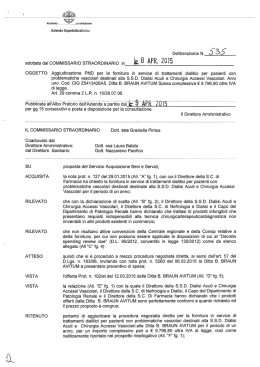 Deliberazione n.535 del 08/04/2015
