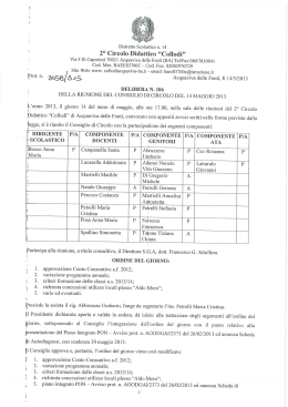 Delibera n. 106 del 14-05-2013 (richieste utilizzo locali