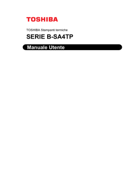 Manuale Utente - Toshiba Tec Italia