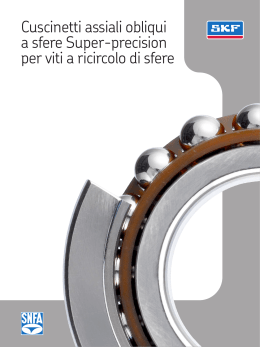 cuscinetti precisi per viti a ricircolo di sfere