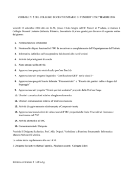 verbale n. 2 definitivo - Istituto Comprensivo "A. Parazzi" di Viadana