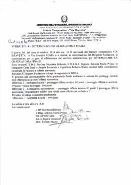 verbale 4 gara affidamento servizio assicurazione