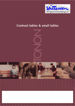 Contract tables & small tables