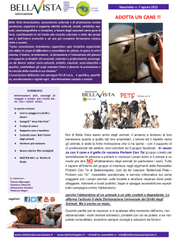ADOTTA UN CANE !! - BellaVista Associazione