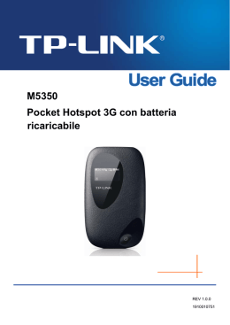 M5350 Pocket Hotspot 3G con batteria ricaricabile - TP-Link