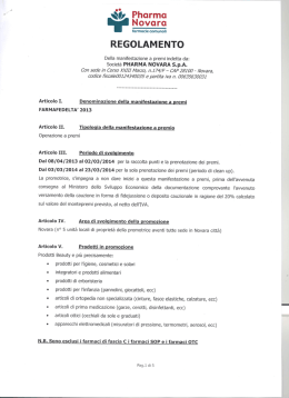 Leggi il Regolamento completo