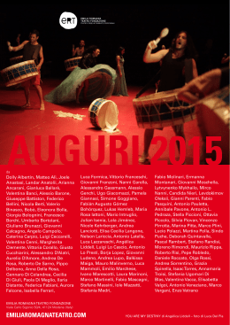 auguri 2015 - Emilia Romagna Teatro