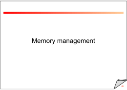Memory management
