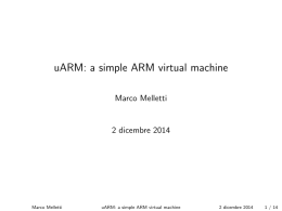 uARM: a simple ARM virtual machine
