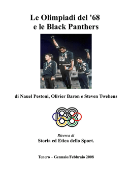 Olimpiadi del 1968 - Sito della materia Storia e istituzioni politiche e