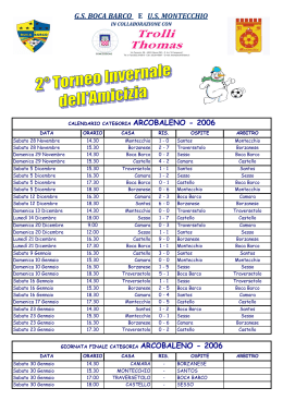 Calendario ARCOBALENO