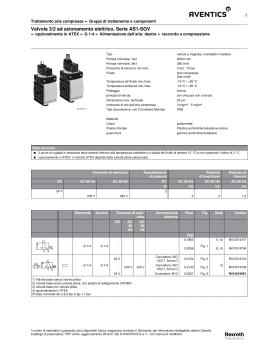 Valvola 3/2 ad azionamento elettrico, Serie AS1-SOV