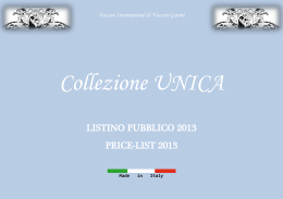 LISTINO PUBBLICO 2013 PRICE