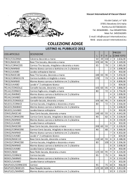 COLLEZIONE ADIGE