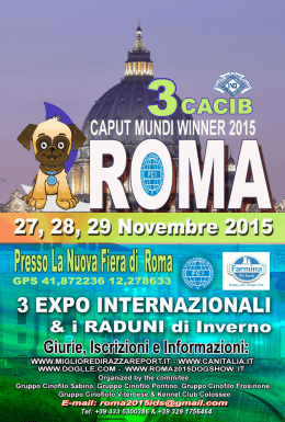 Programma In PDF - International Dog Show